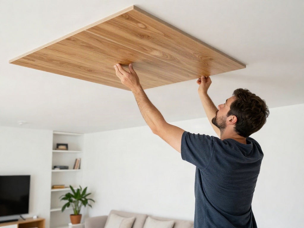 Deckenplatten Holzoptik