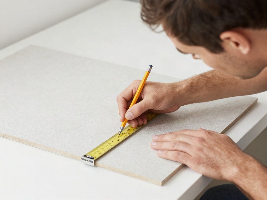 Mineralfaser Deckenplatten schneiden