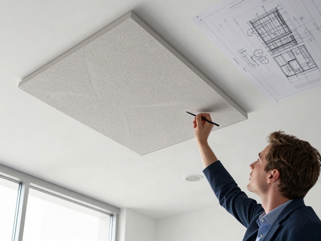 PET Akustikplatten Decke